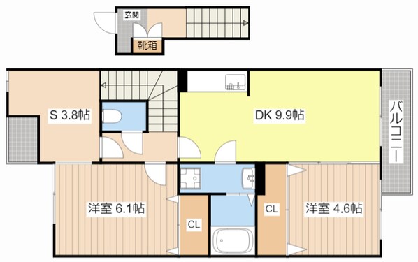 シャルマンハウスの物件間取画像